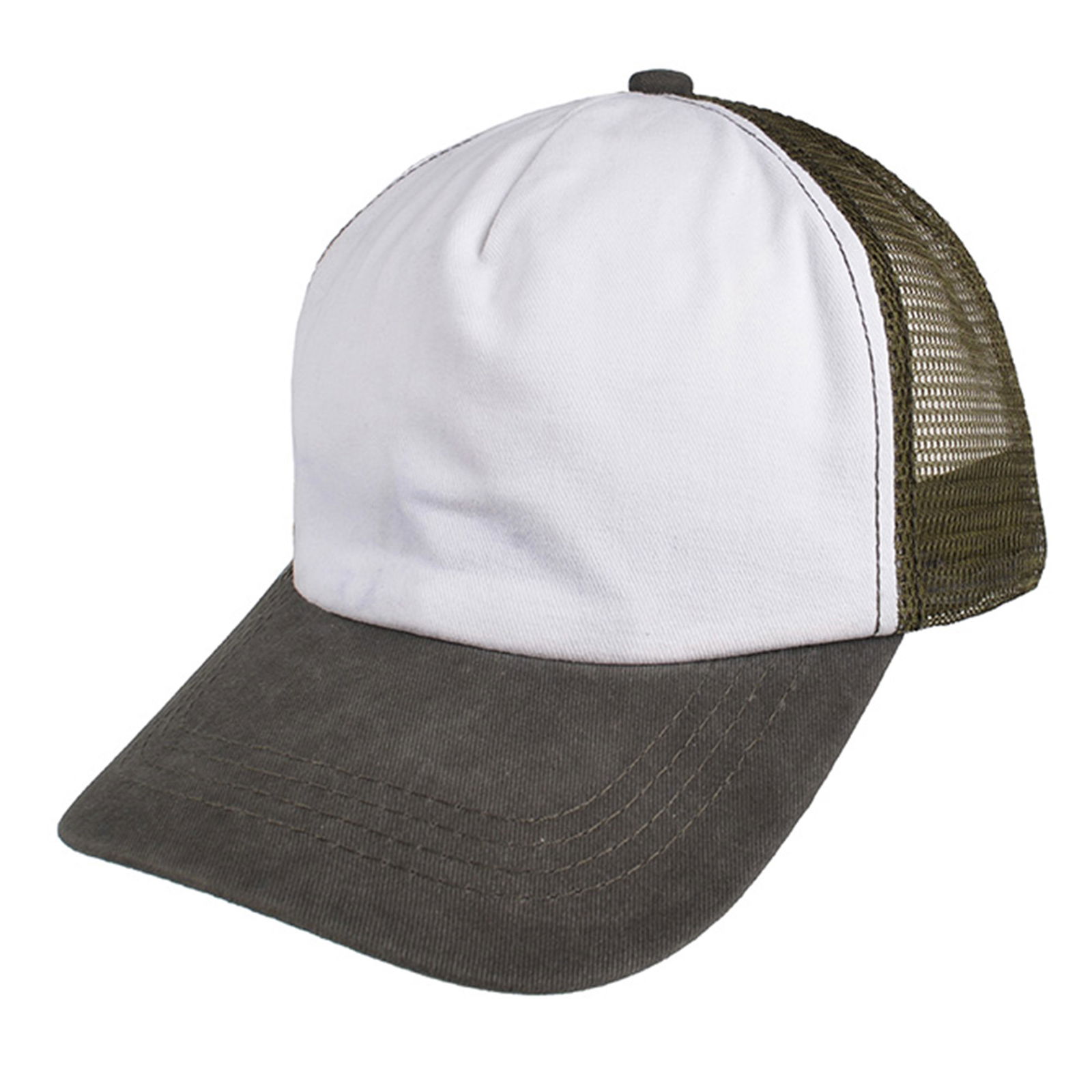 Gorra trucker de adulto pigmentada en tela polo