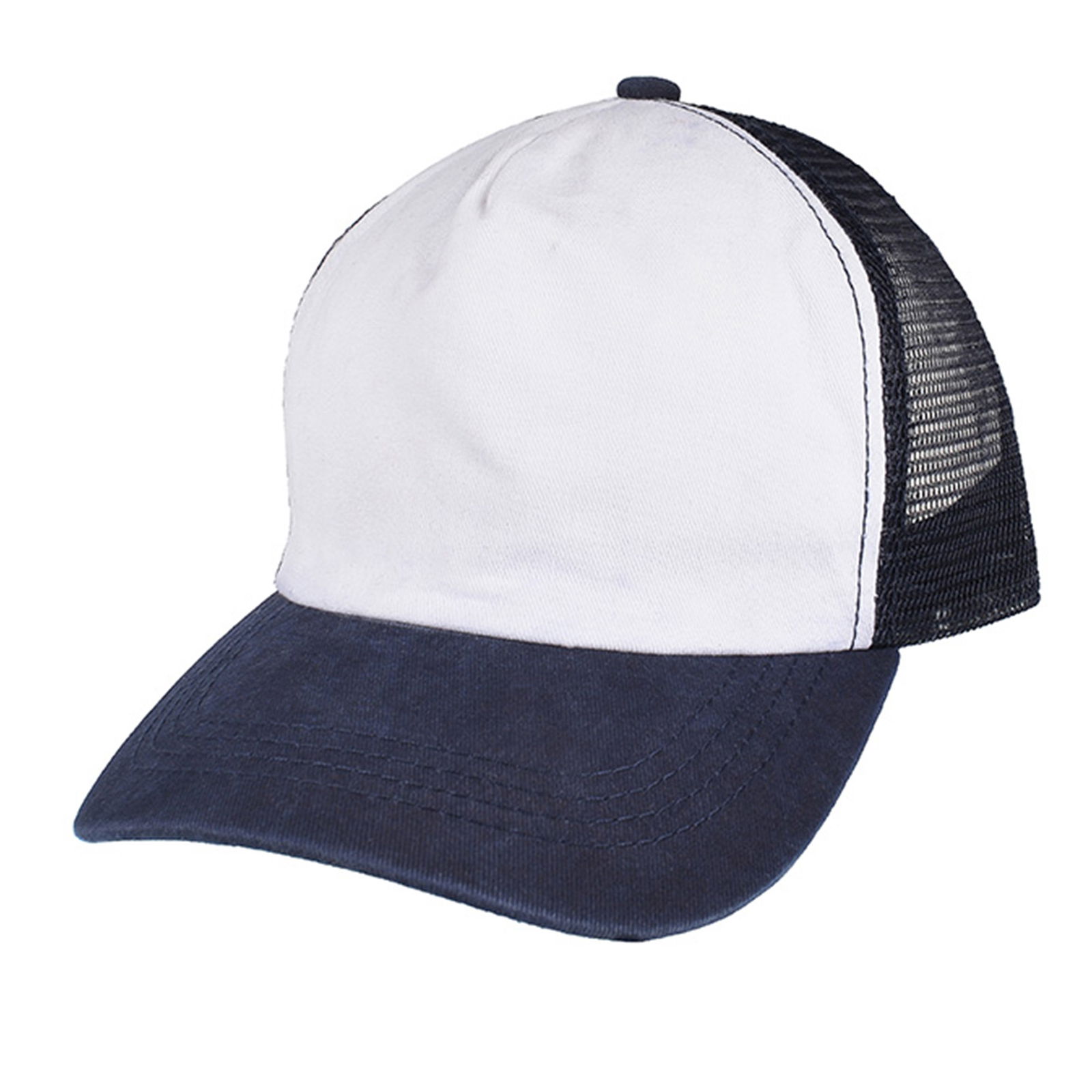 Gorra trucker de adulto pigmentada en tela polo