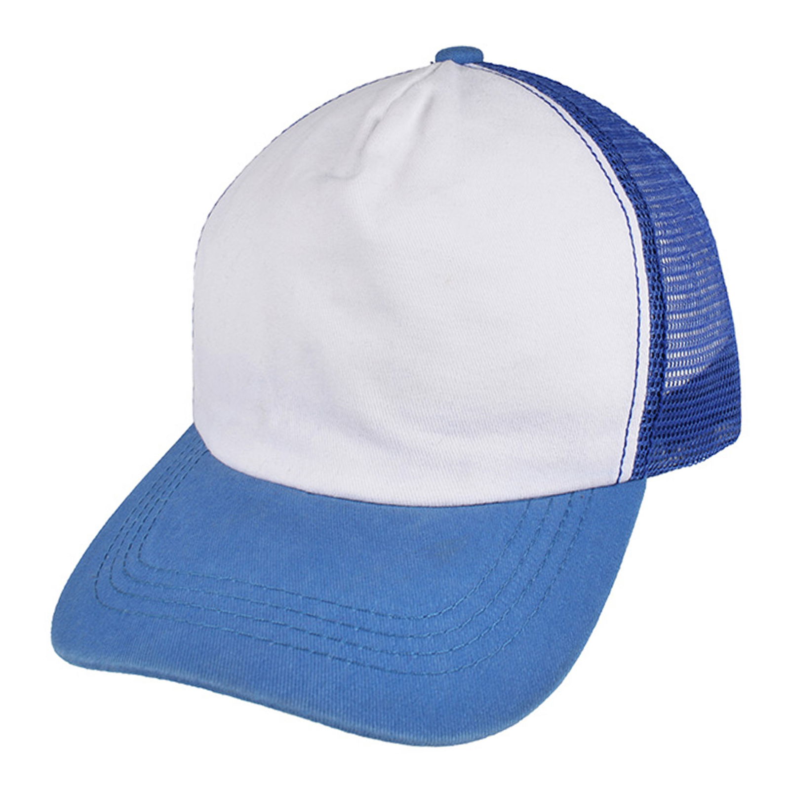 Gorra trucker de adulto pigmentada en tela polo