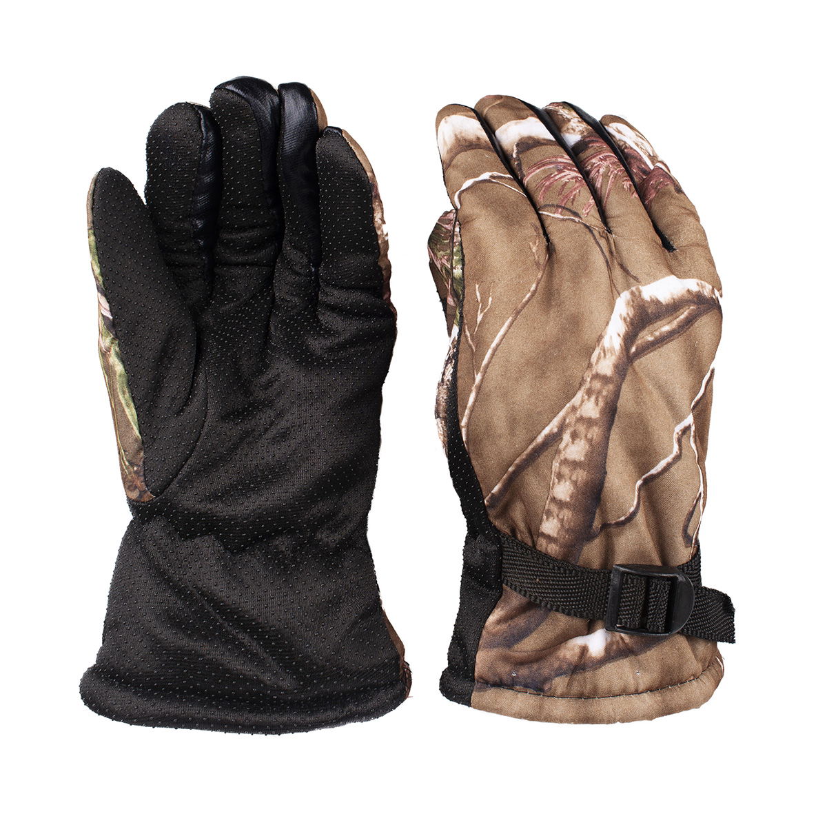 Guantes de ski camuflado marrón