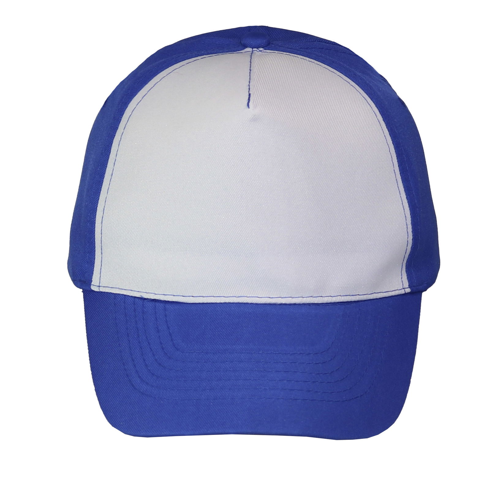 GORRA 5 GAJOS VISERA CURVA CON FRENTE BLANCO