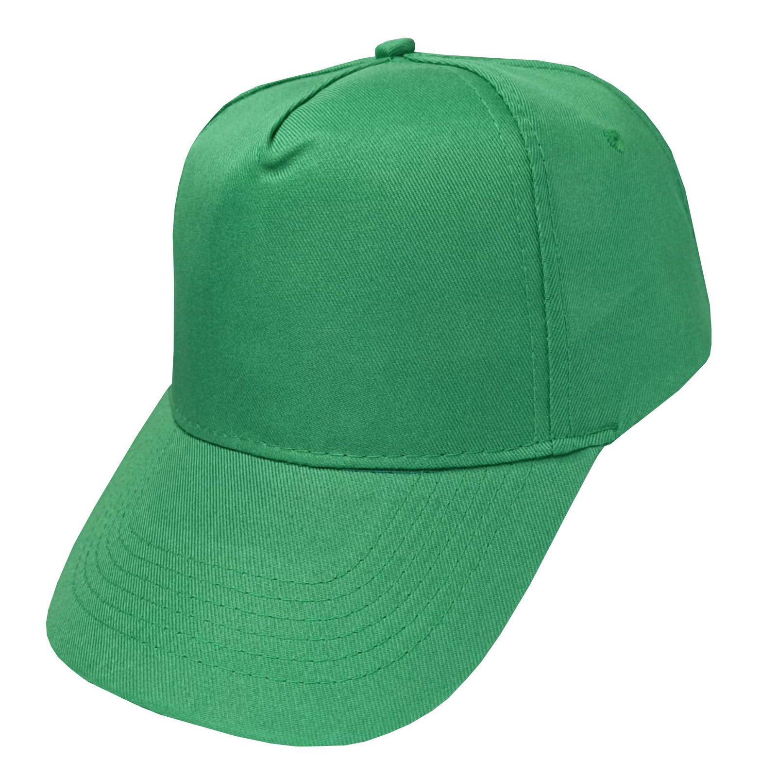 Gorra 5 gajos visera curva verde