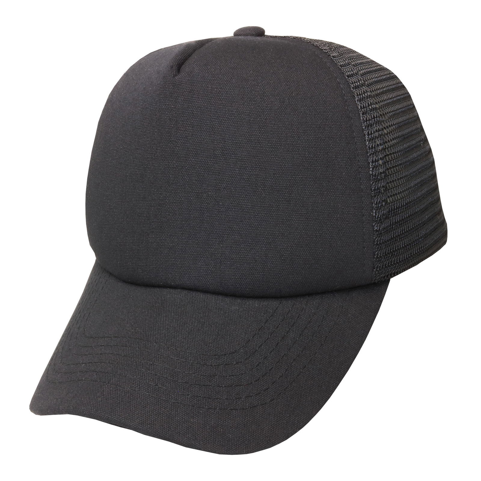 Gorra trucker microcanvas de adulto visera curva