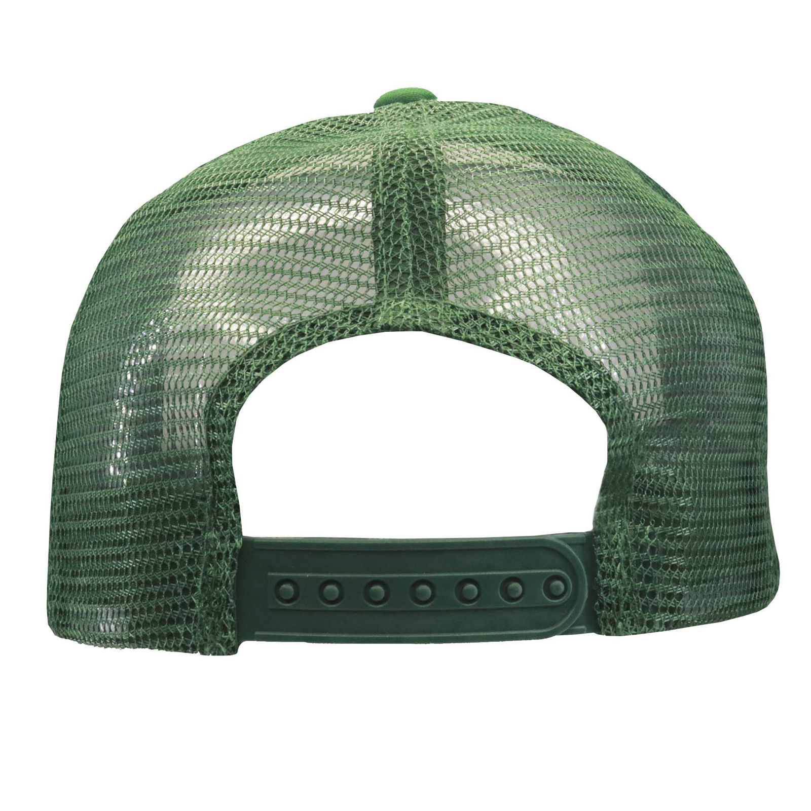 GORRA TRUCKER VERDE BOTELLA FRENTE BLANCO