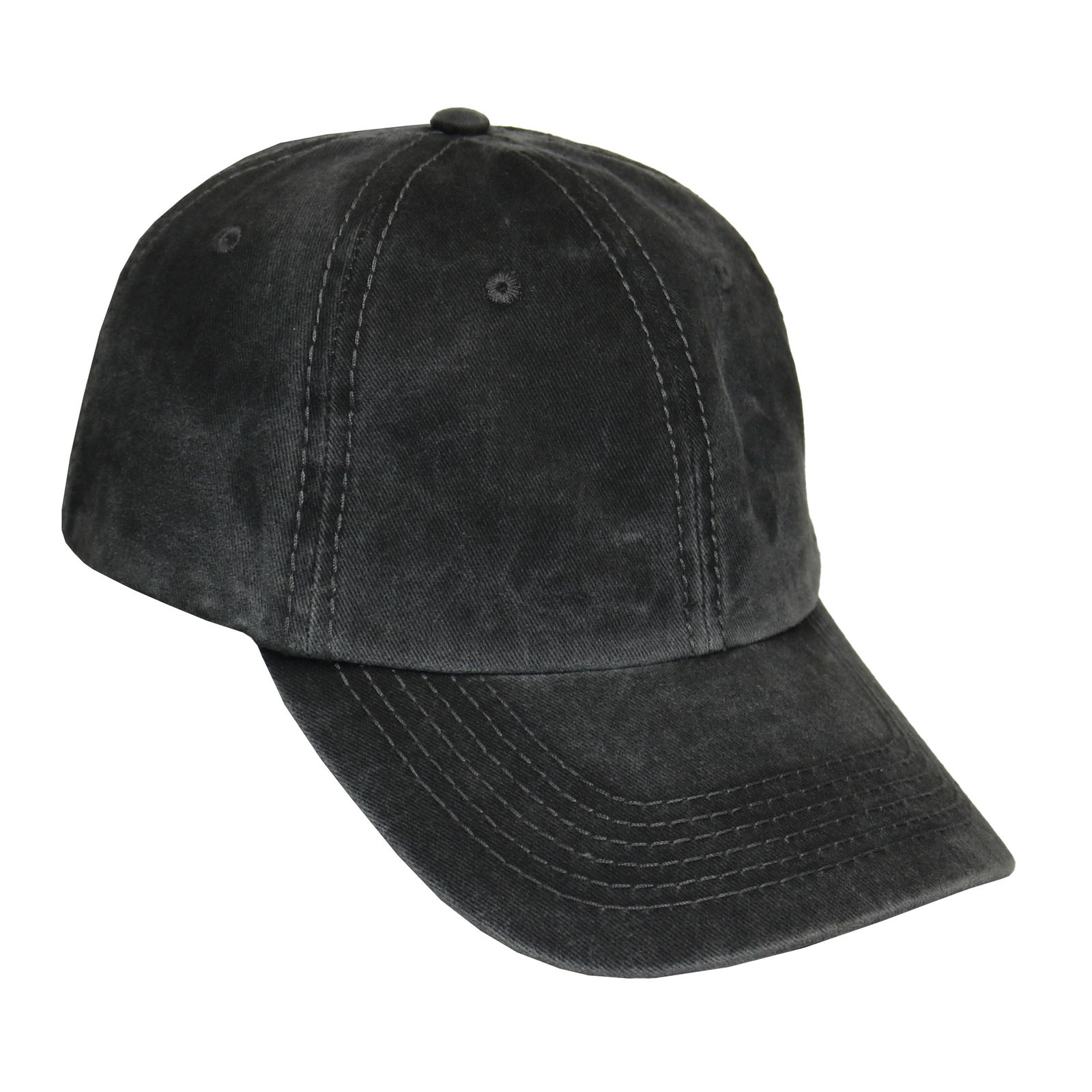 Gorra de adulto tipo polo pigmentado negro.