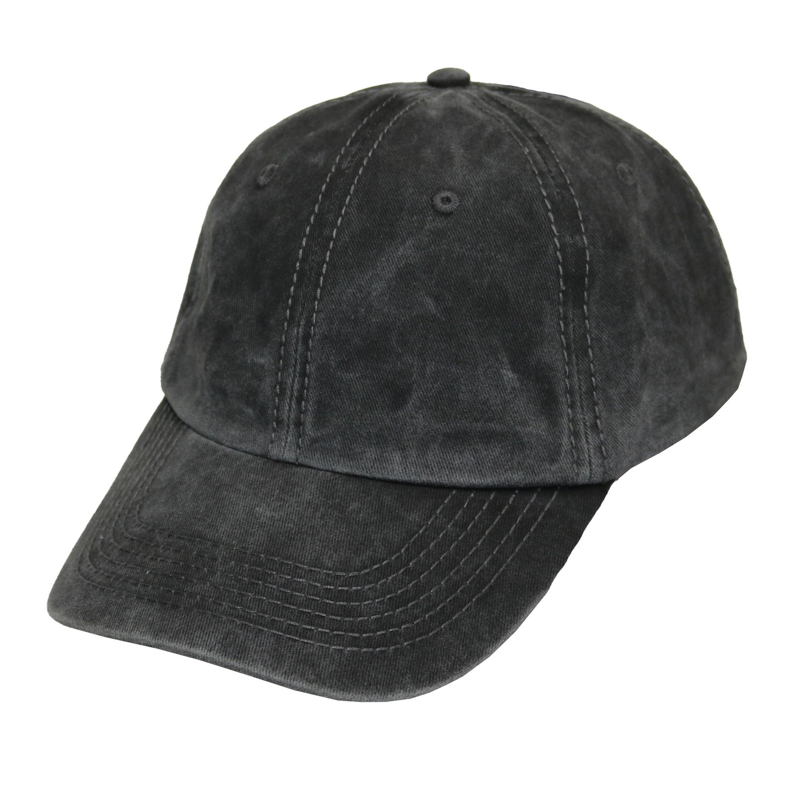 Gorra de adulto tipo polo pigmentado negro.