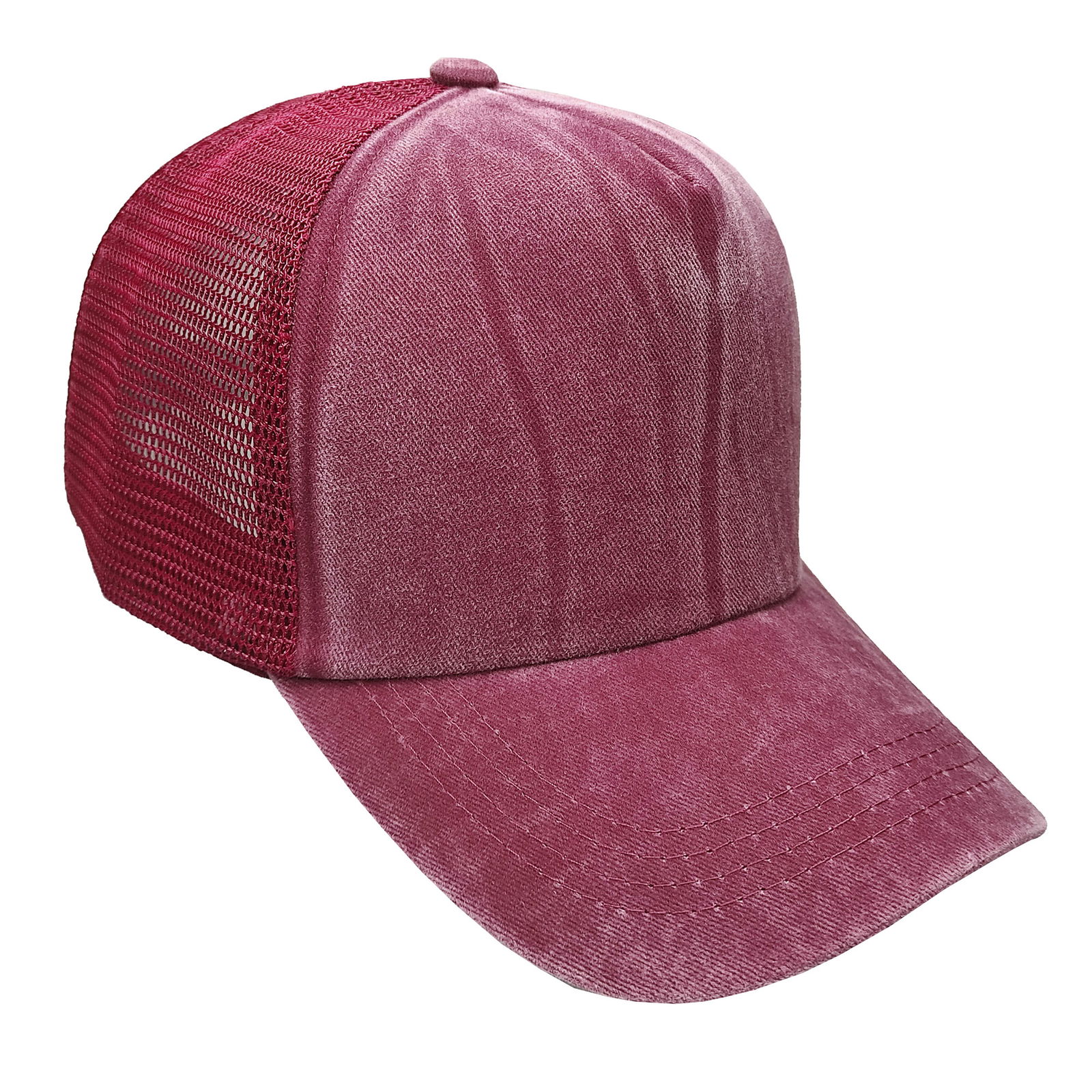 Gorra de adulto trucker pigmentada visera curva