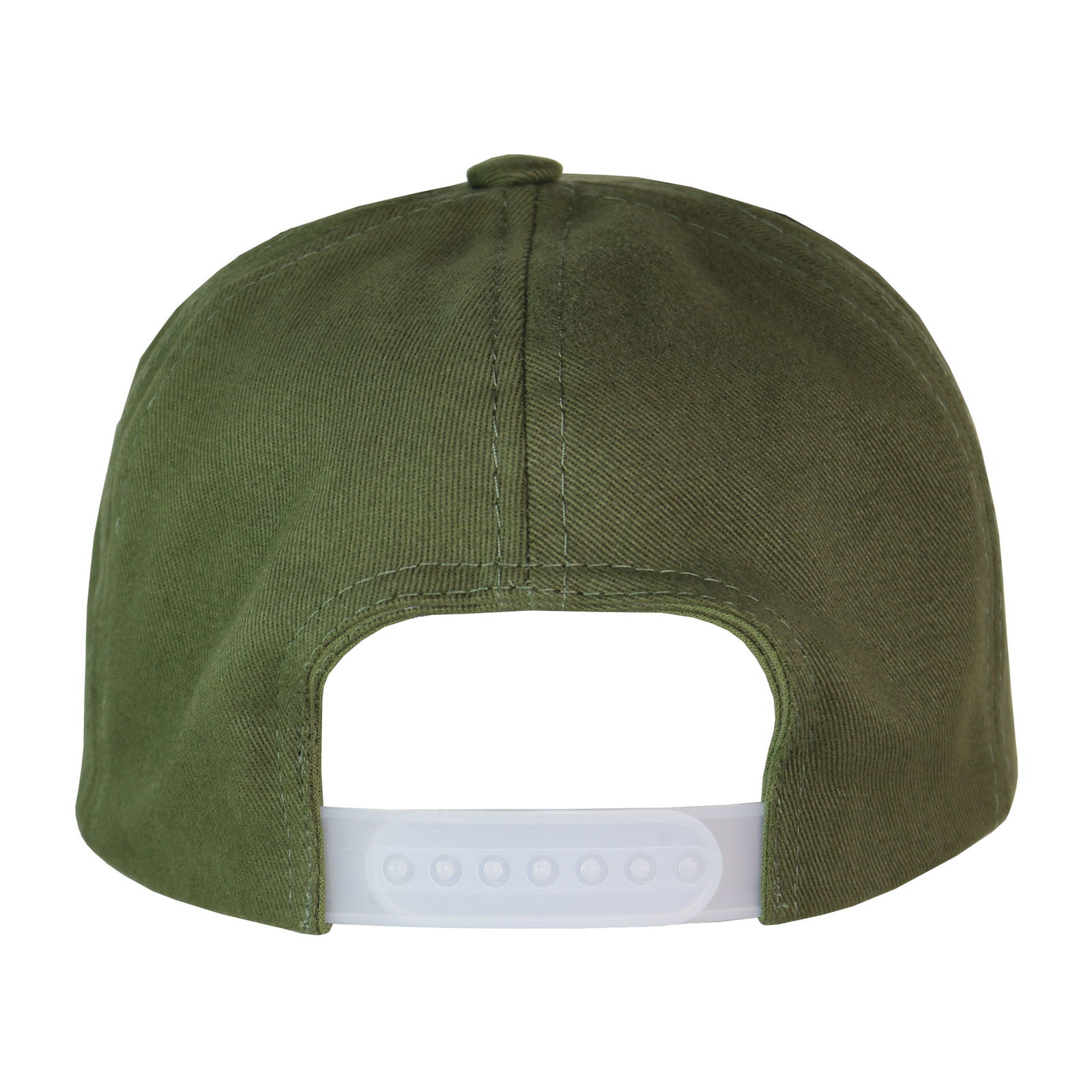 Gorra 5 paneles de gabardina con visera curva