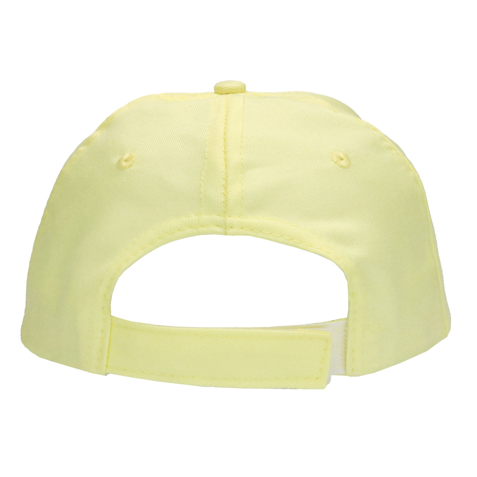 Gorra 5 gajos visera curva amarillo pastel