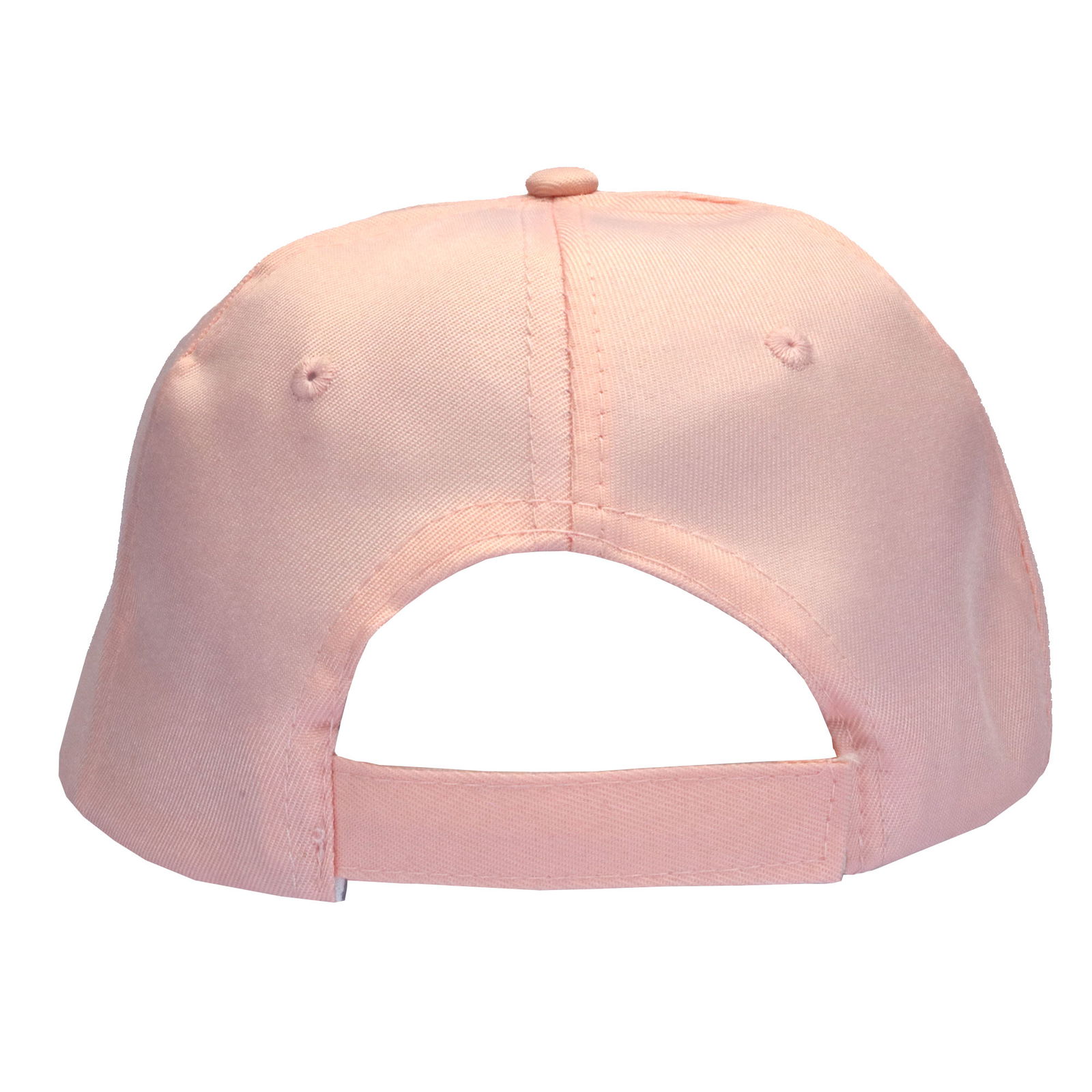 Gorra 5 gajos visera curva rosa pastel