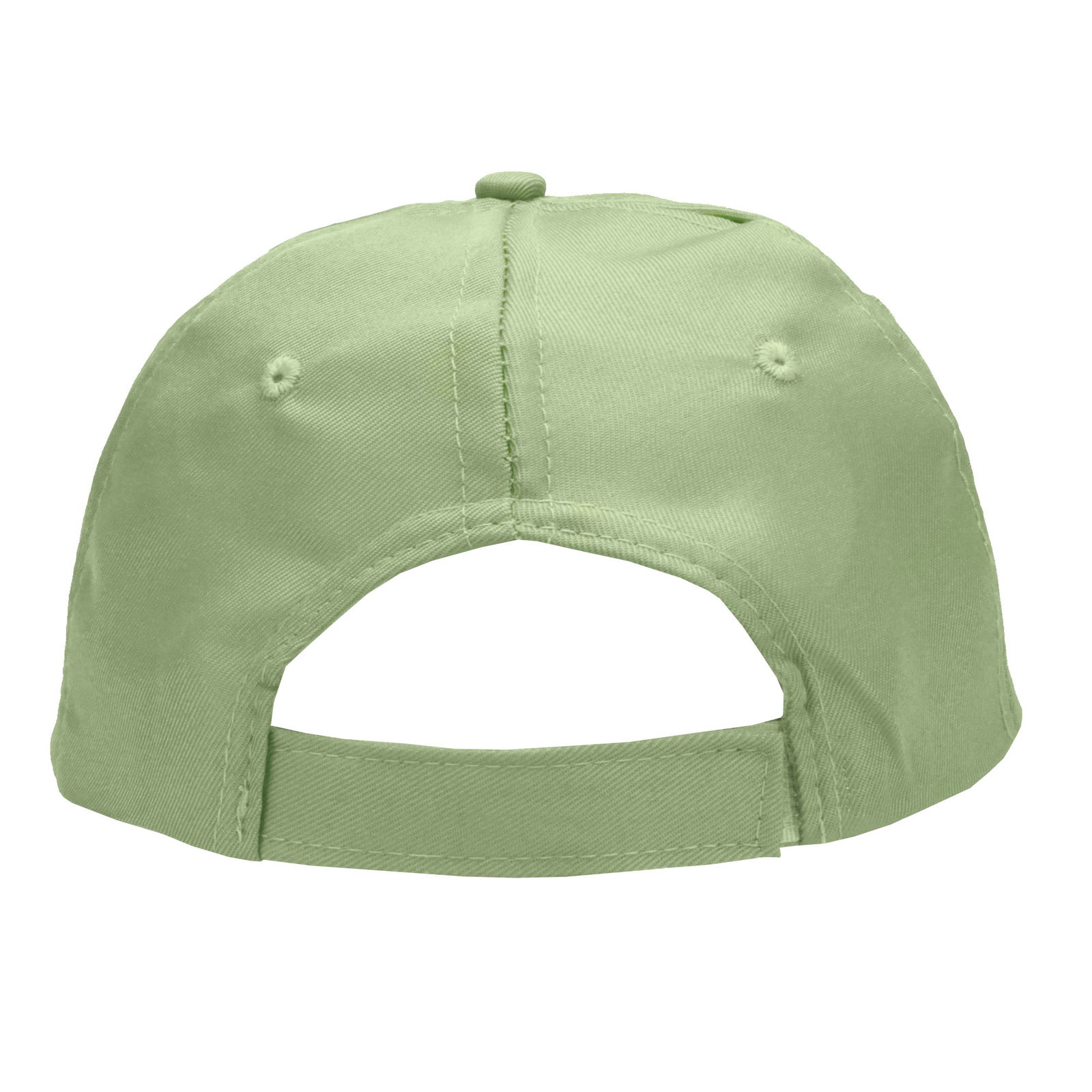 Gorra 5 gajos visera curva verde pastel