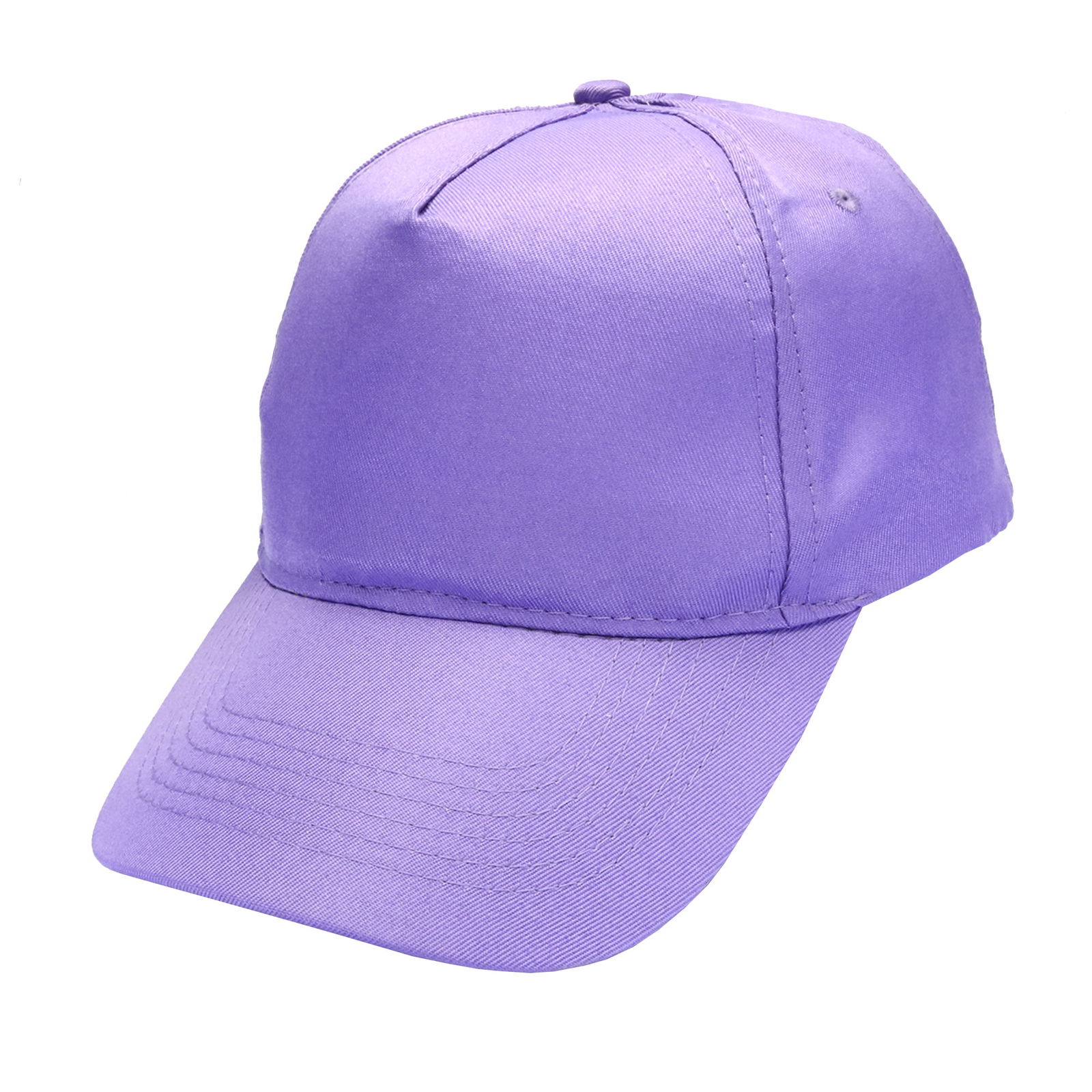 Gorra 5 gajos visera curva lila pastel