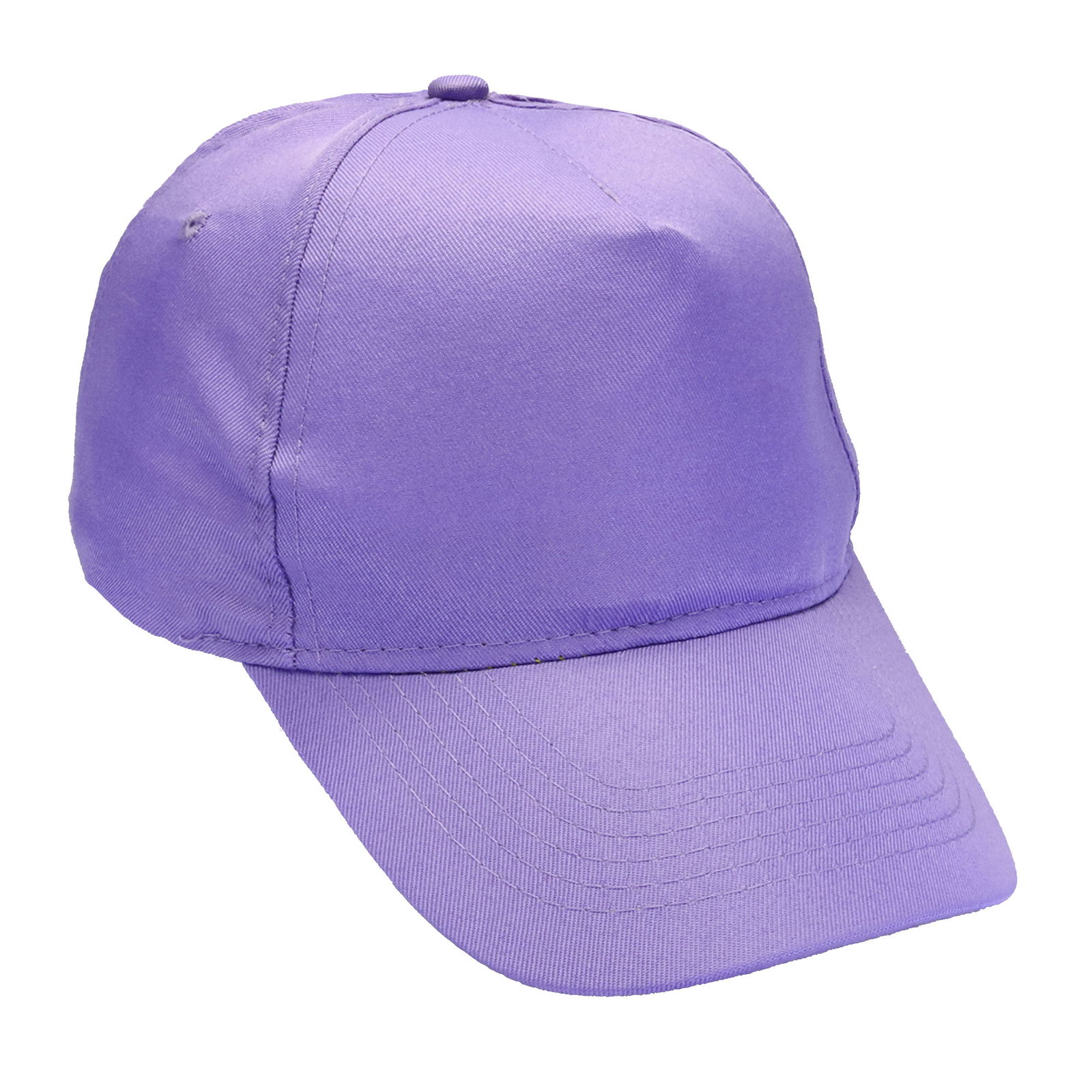 Gorra 5 gajos visera curva lila pastel