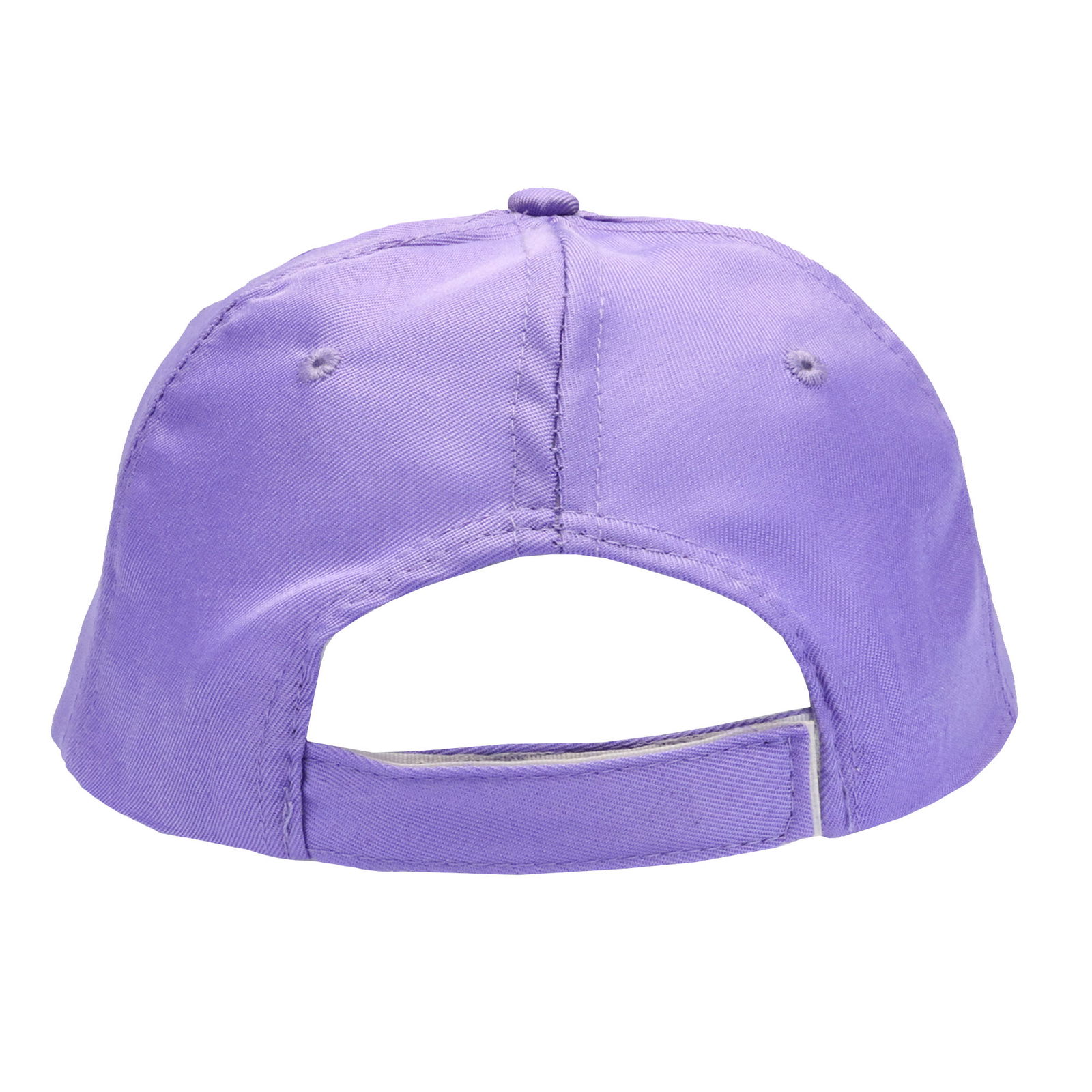 Gorra 5 gajos visera curva lila pastel