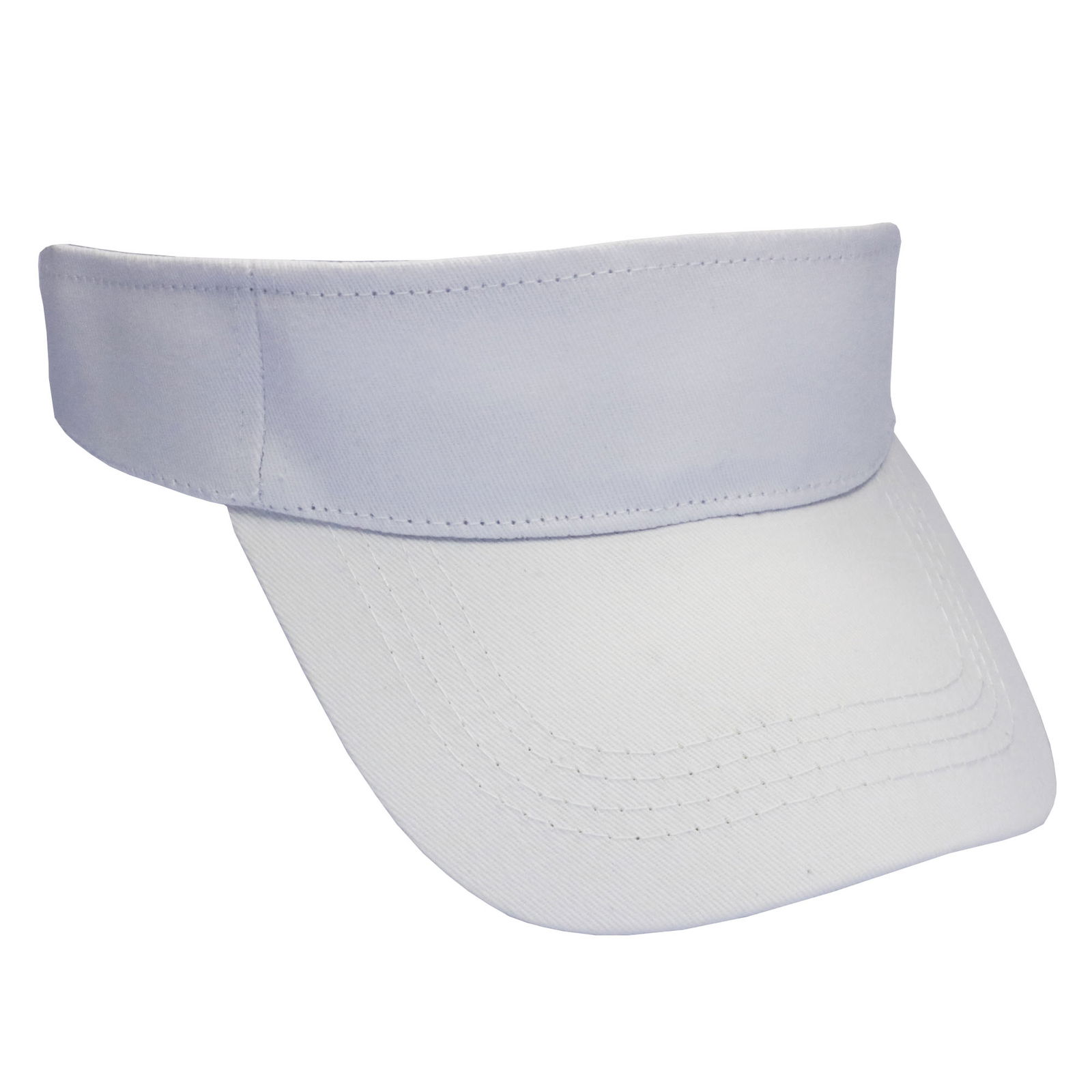 Visera deportiva blanca