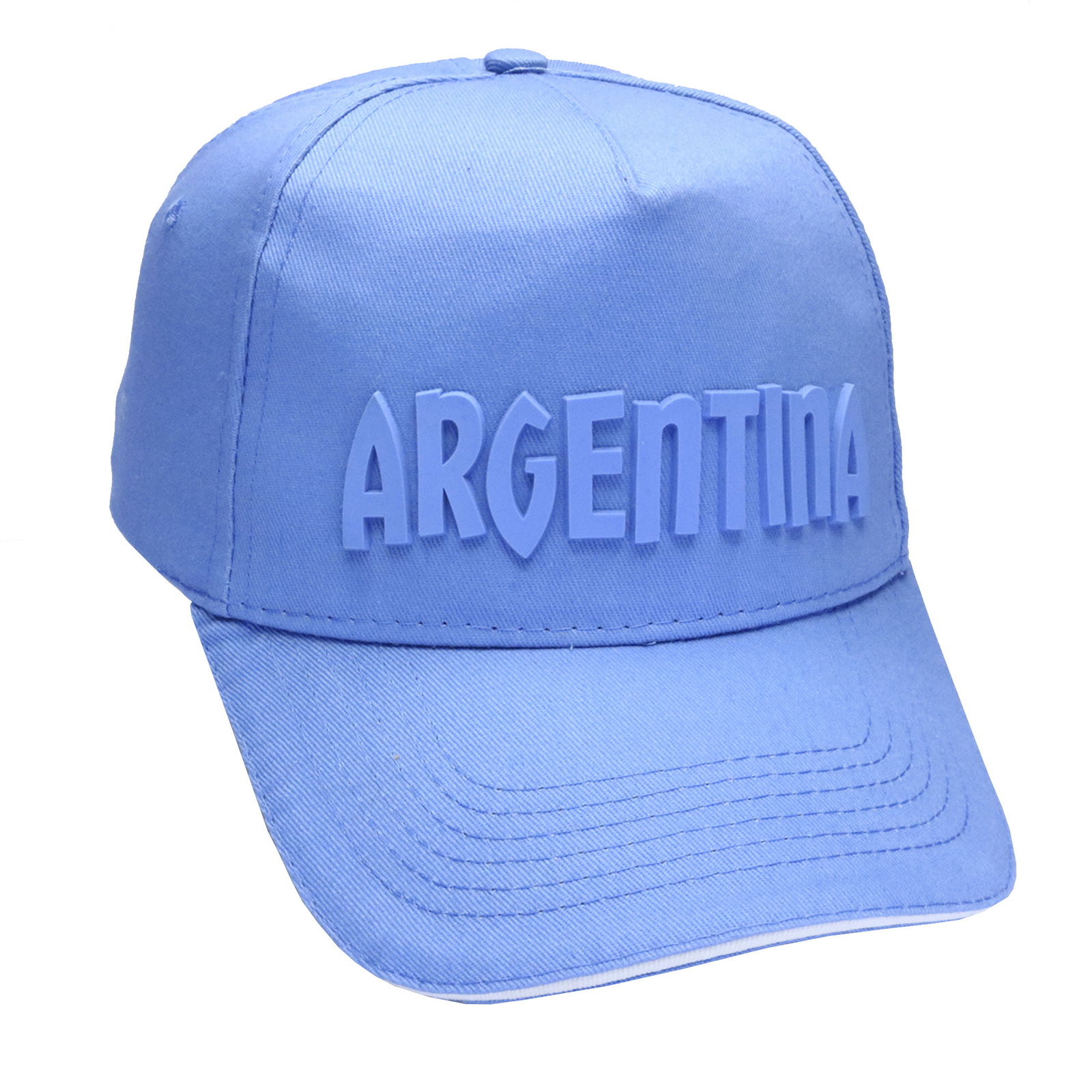 Gorra de adulto patch goma Argentina visera curva