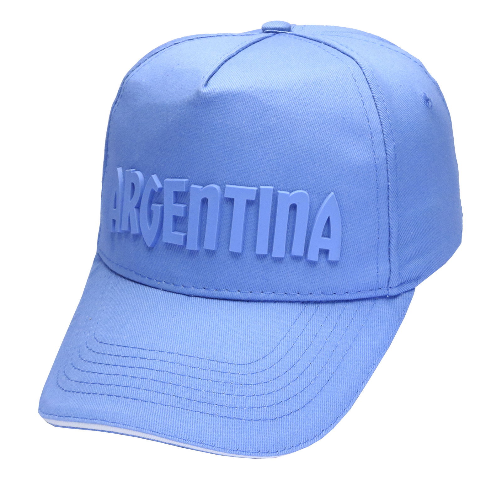 Gorra de adulto patch goma Argentina visera curva