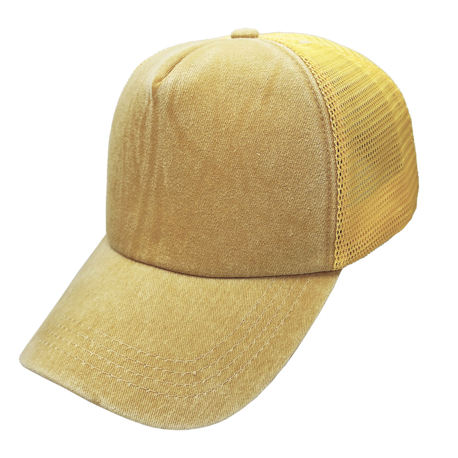 Gorra de adulto trucker pigmentada visera curva 