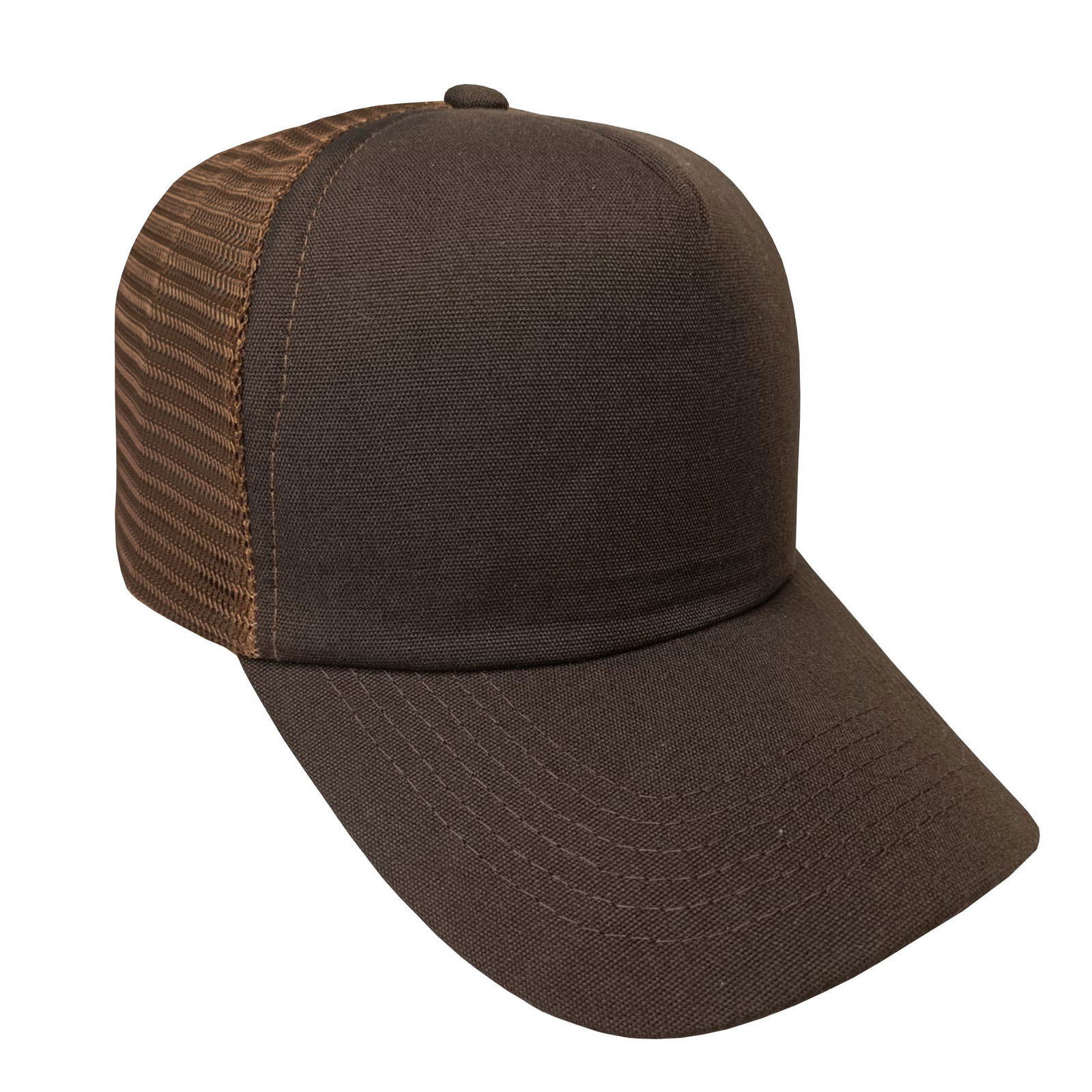 Gorra trucker microcanvas de adulto visera curva.