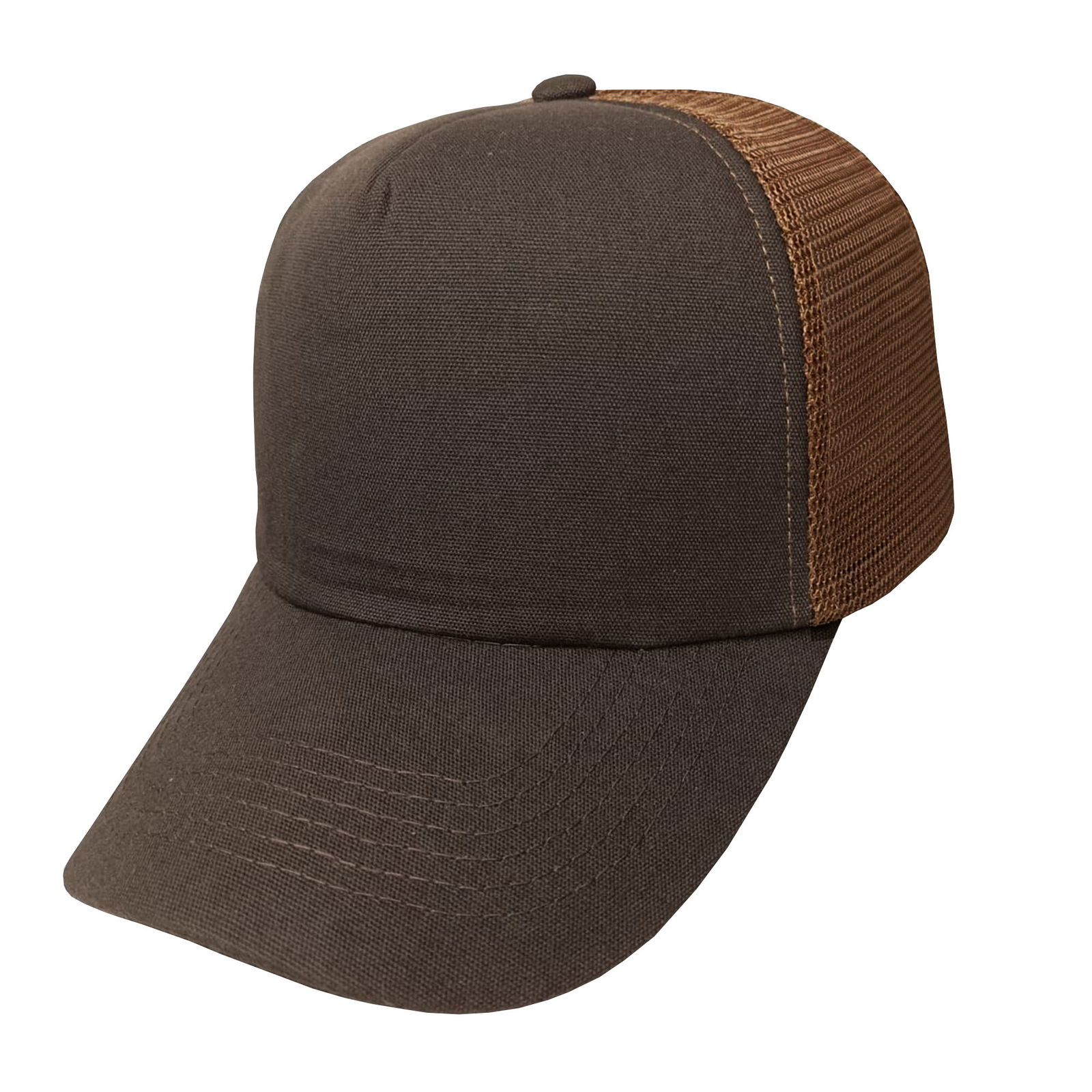 Gorra trucker microcanvas de adulto visera curva.