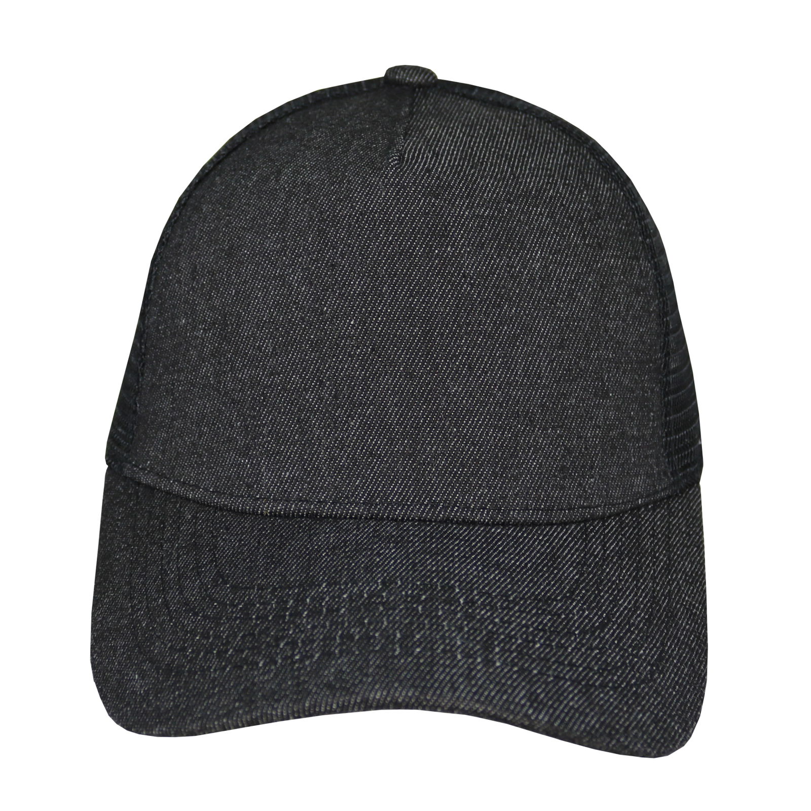 Gorra trucker de adulto en jean negro