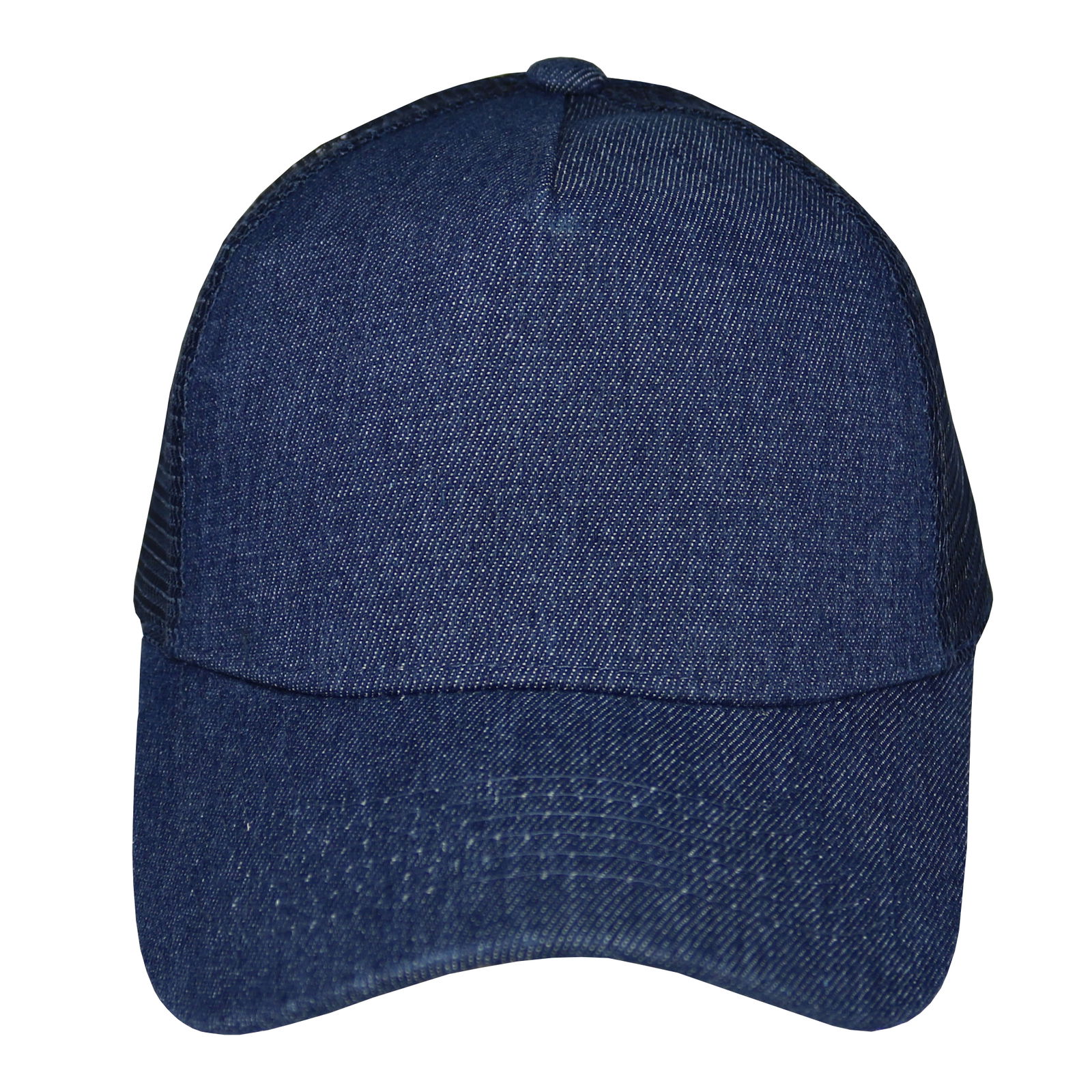 Gorra trucker de adulto en jean azul 