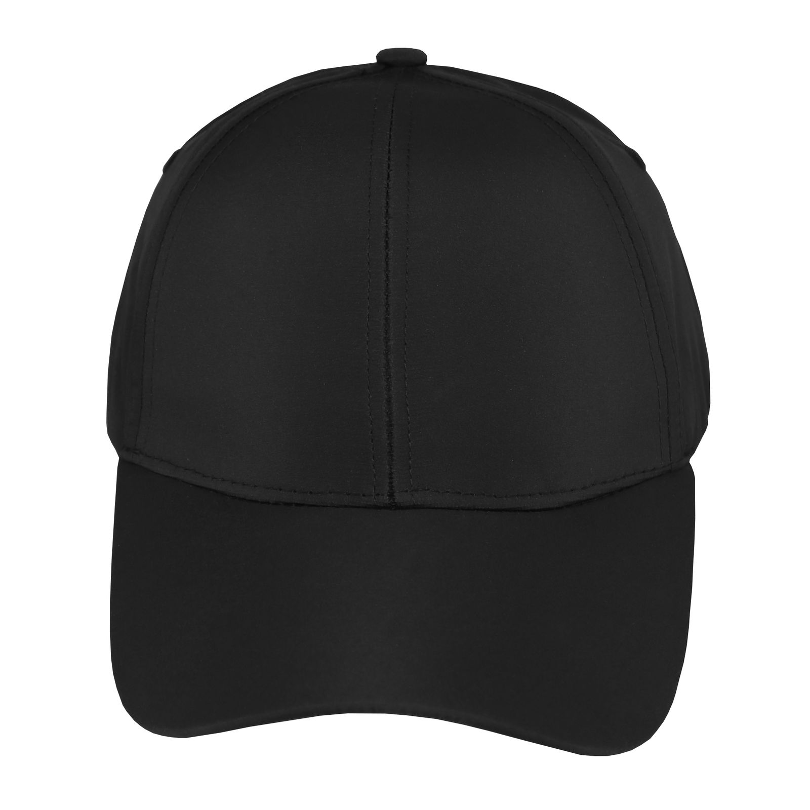 Gorra deportiva para adulto 6 gajos negra