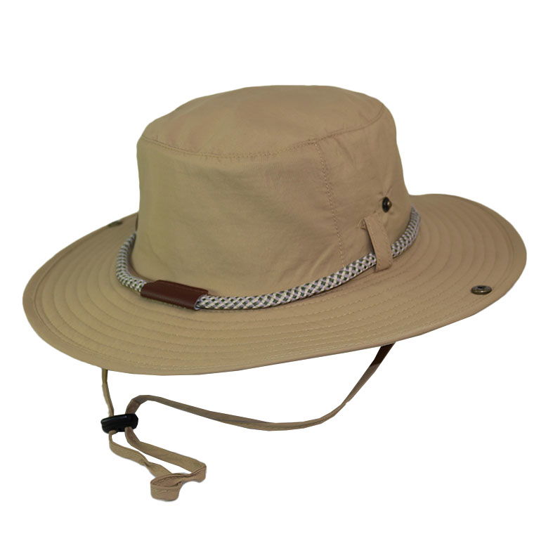 Sombrero australiano de taslon con cordon 