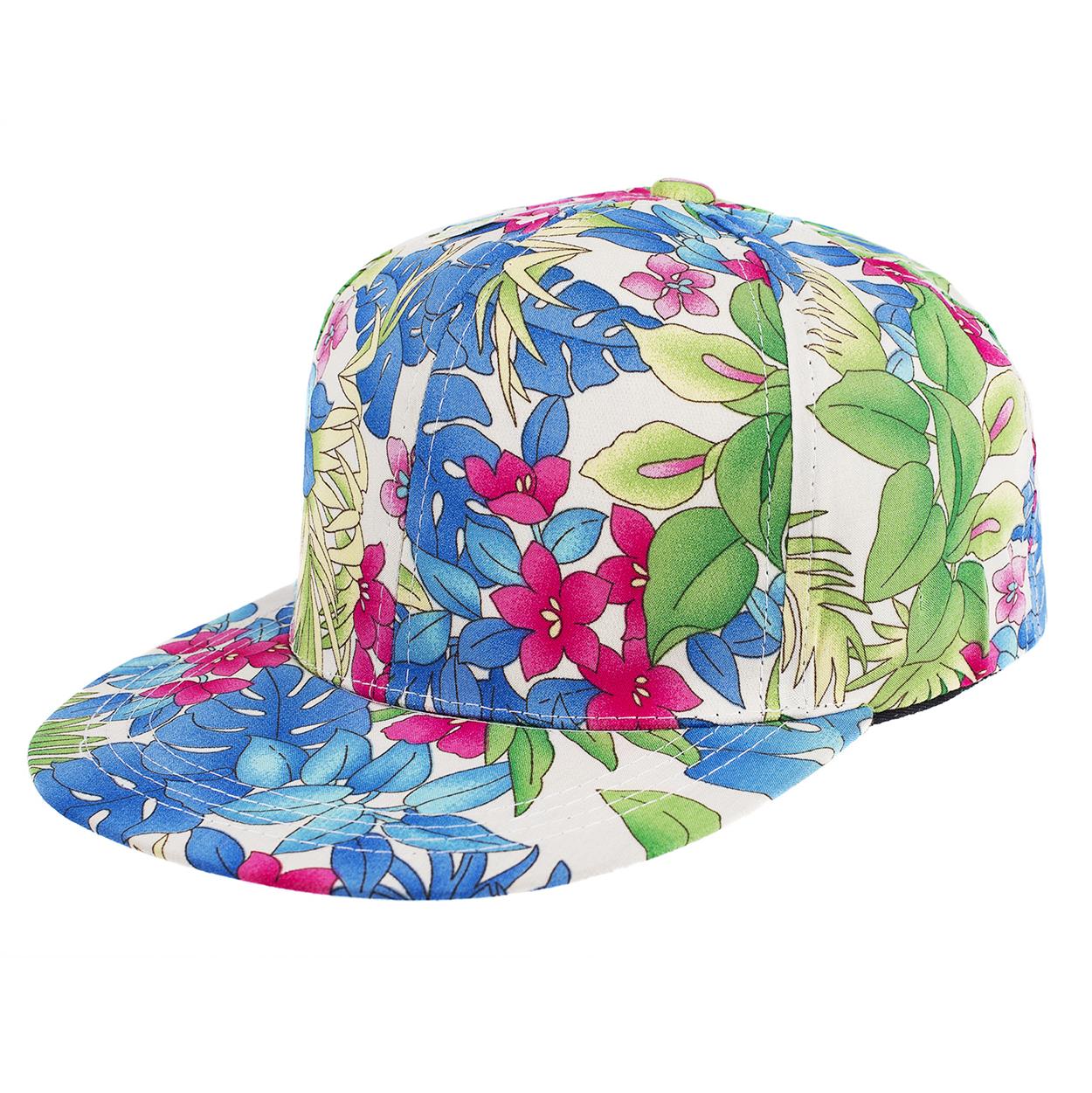 Gorra visera plana estampa floreados surtidos