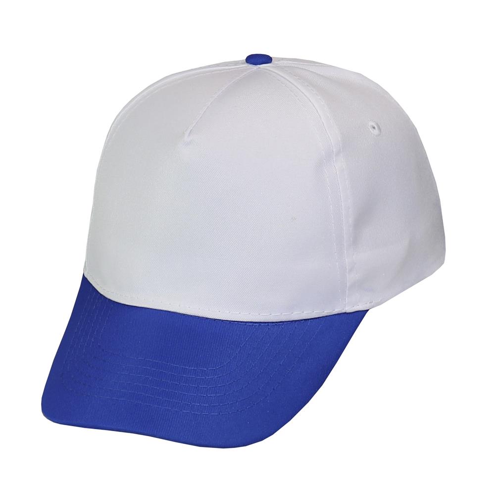 GORRA 5 GAJOS VISERA CURVA COPA BLANCA