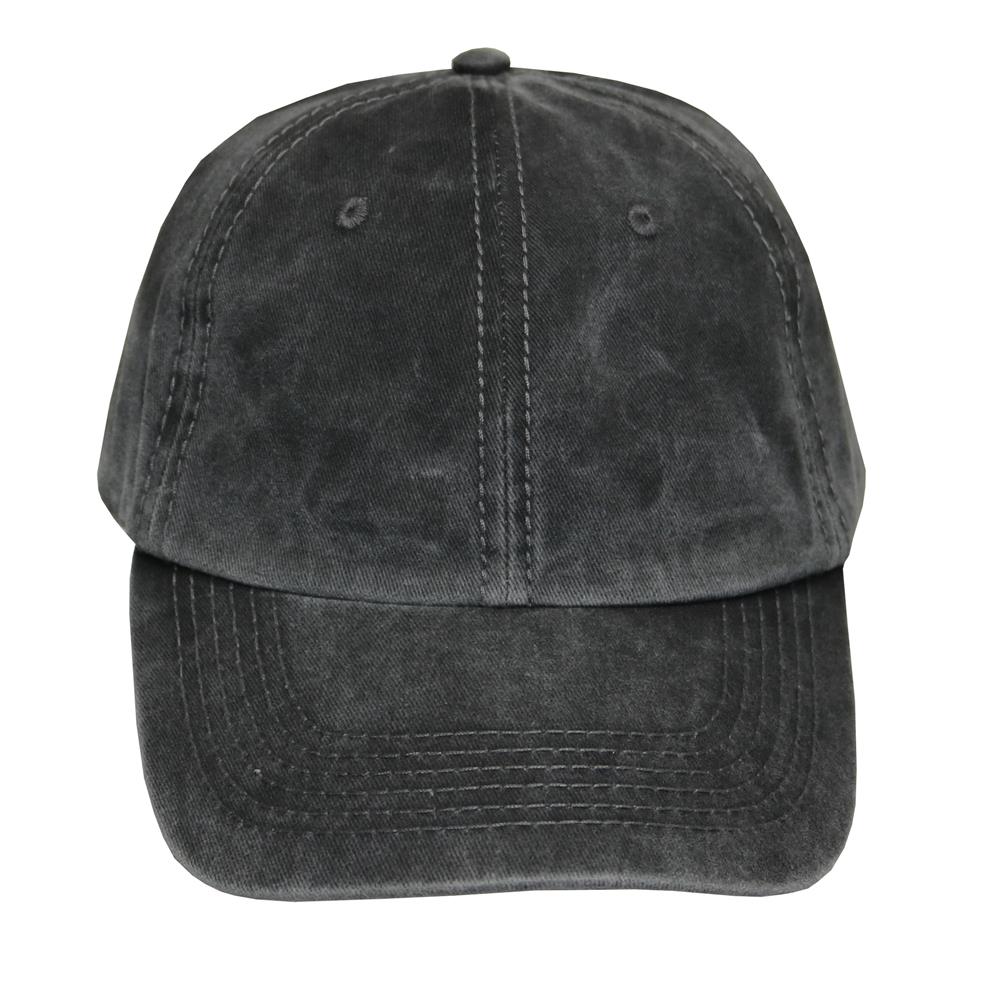 Gorra de adulto tipo polo pigmentado negro.