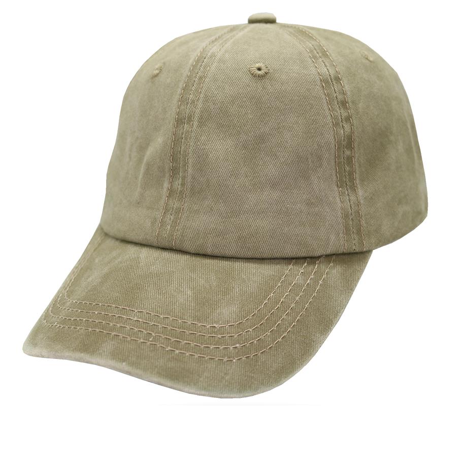 Gorra de adulto tipo polo pigmentado caqui 