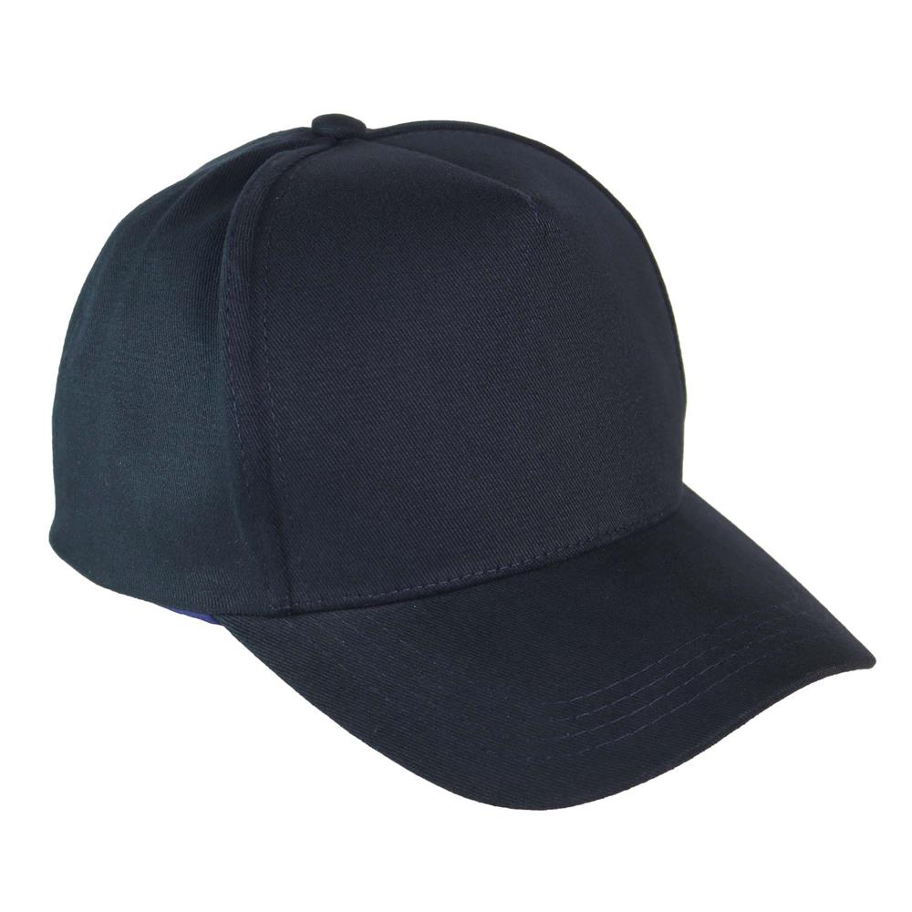 Gorra 5 paneles de gabardina con visera curva 