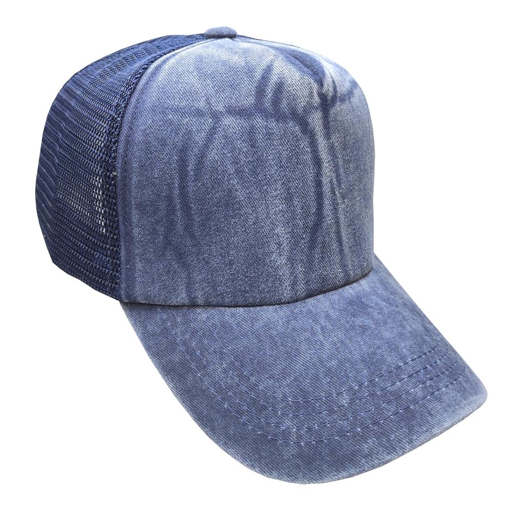 Gorra de adulto trucker pigmentada visera curva 