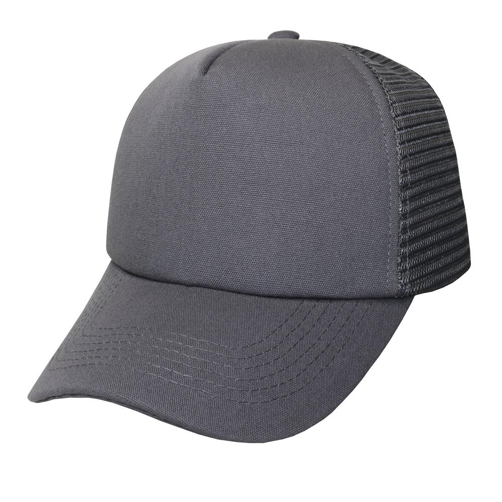 Gorra trucker microcamvas de adulto visera curva. 