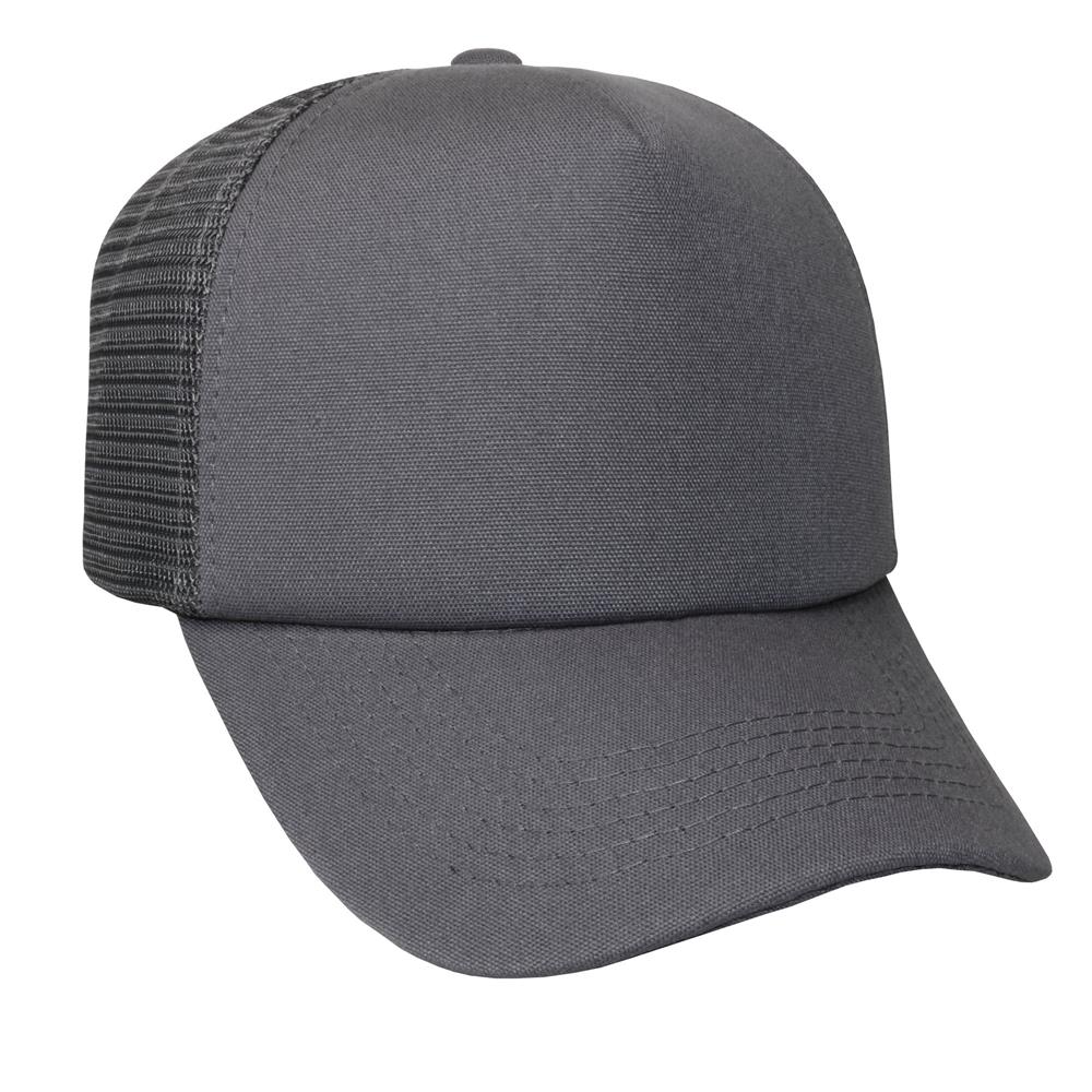 Gorra trucker microcamvas de adulto visera curva. 