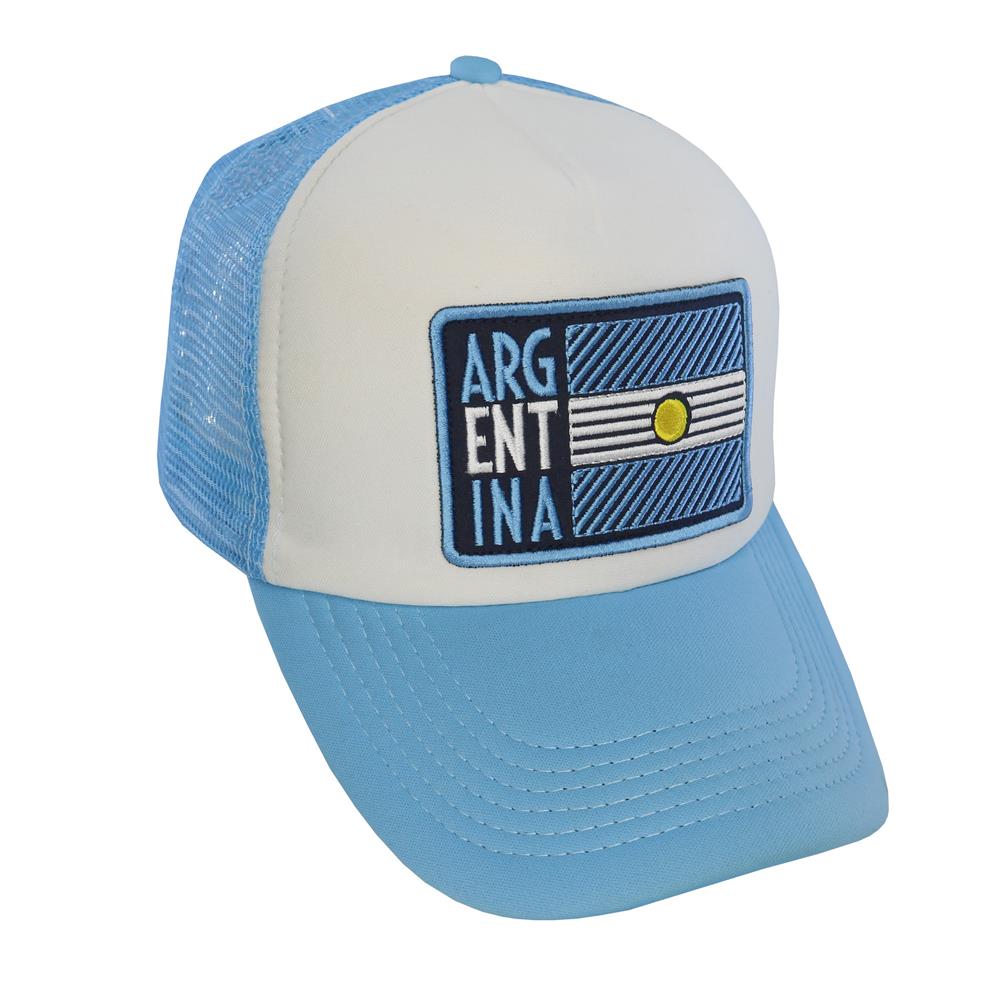 Gorra trucker curva parche bordado Argentina