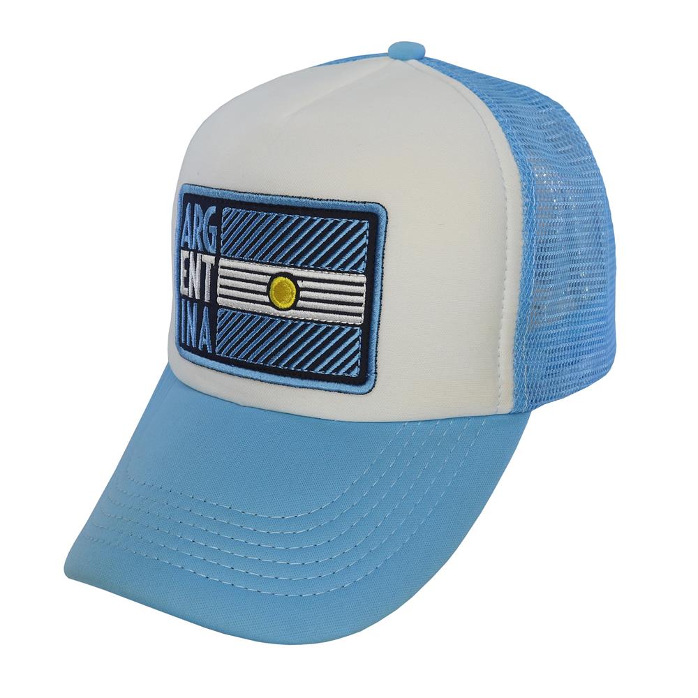 Gorra trucker curva parche bordado Argentina