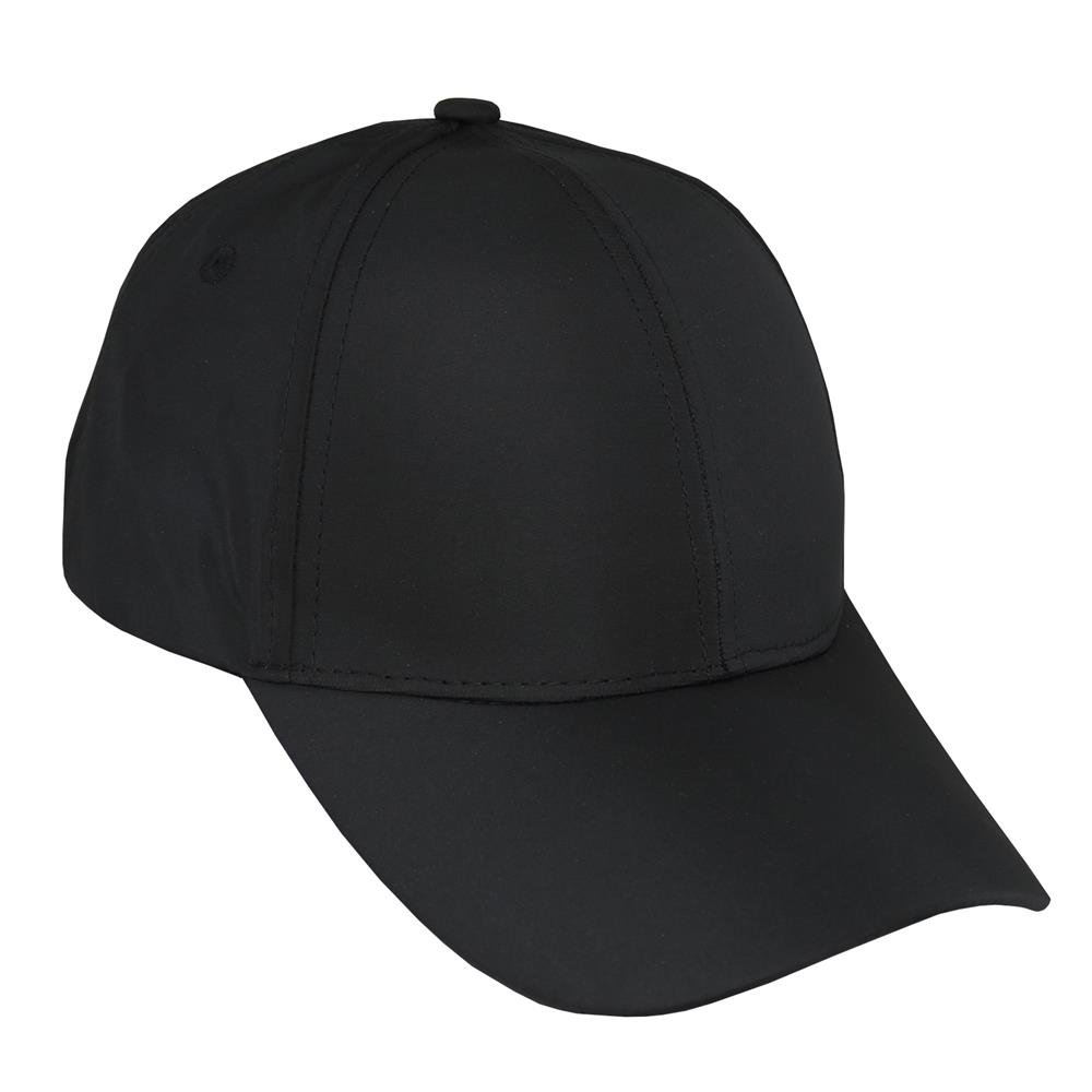 Gorra deportiva para adulto 6 gajos negra