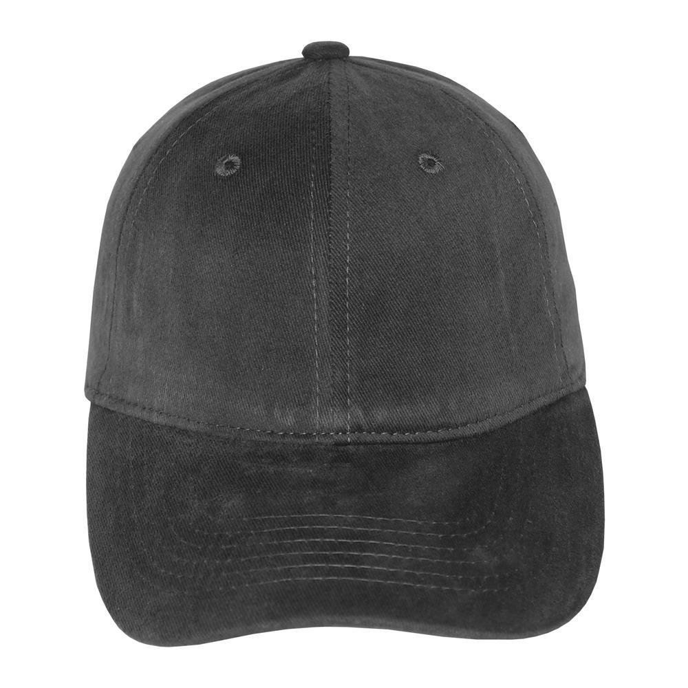 Gorra de adulto en algodón 6 gajos esmerilada gris