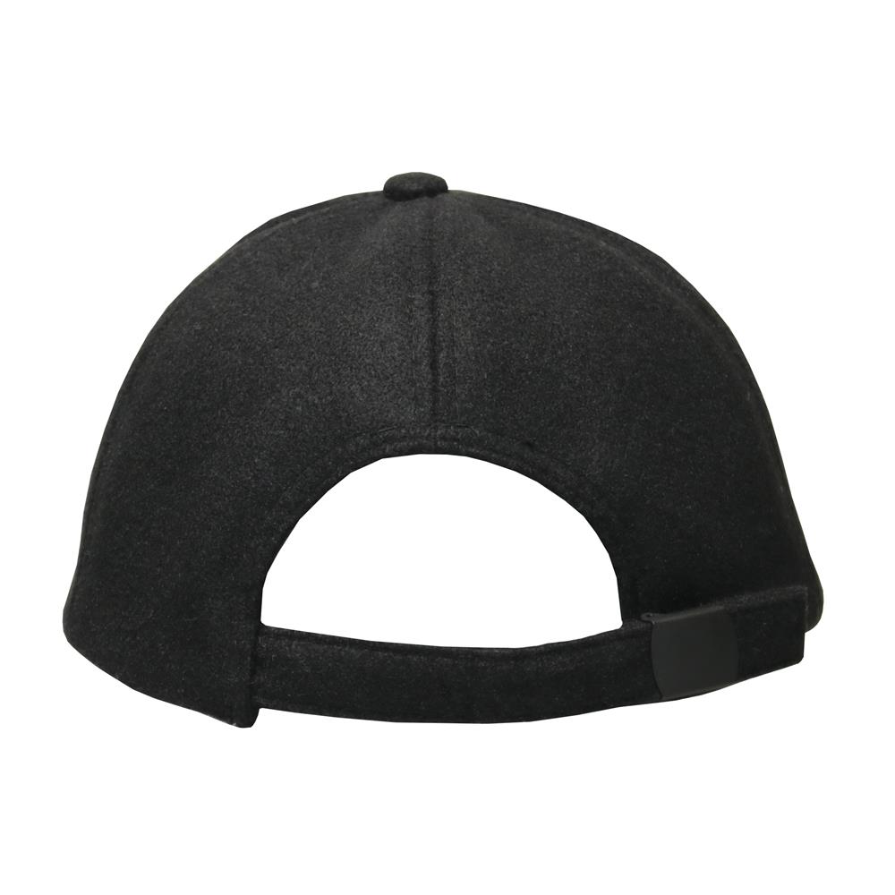 Gorra de paño 6 gajos negra