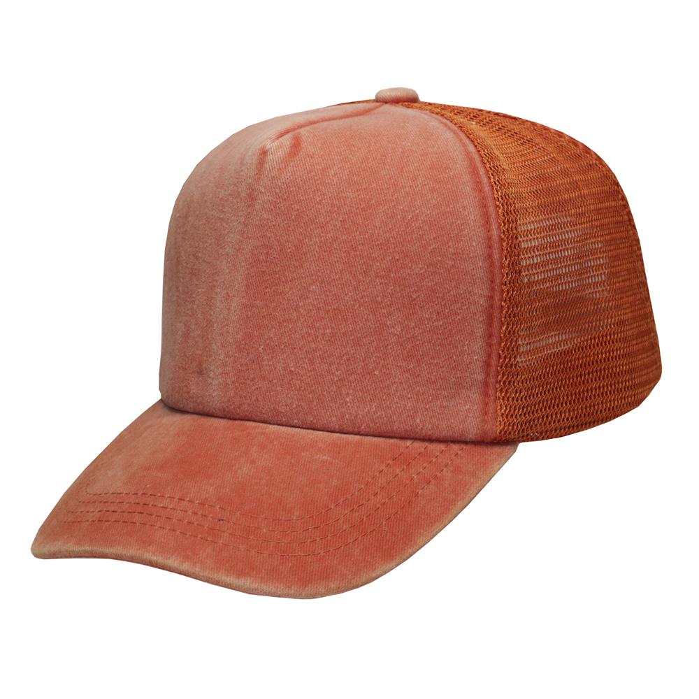 Gorra de adulto trucker pigmentada visera curva 