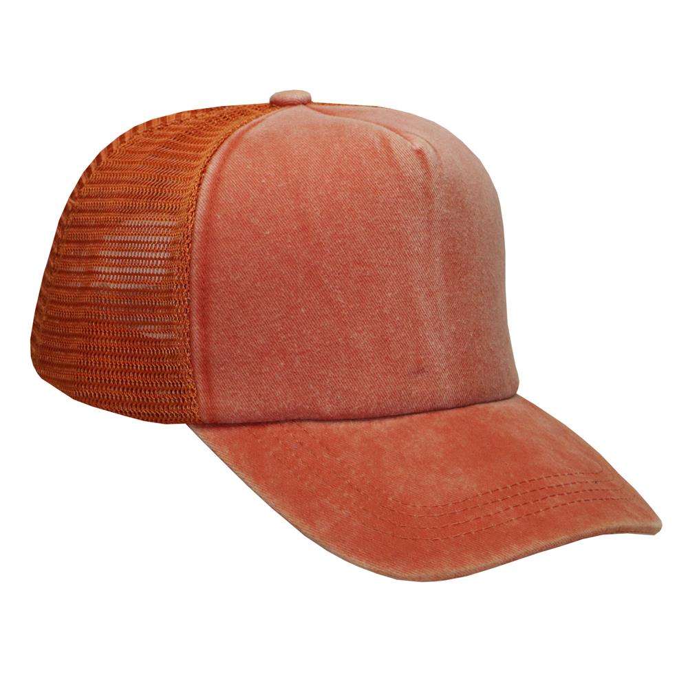 Gorra de adulto trucker pigmentada visera curva 