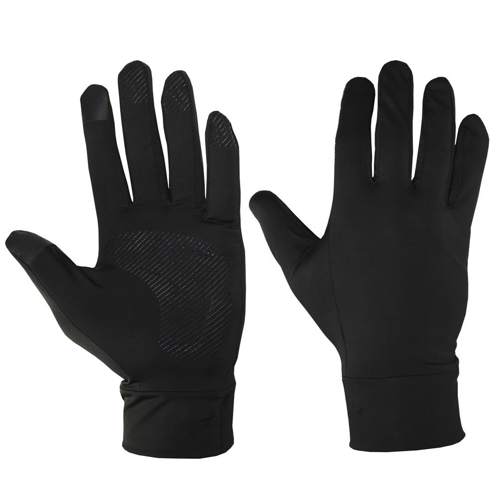 Guantes liner negro, tactil y antideslizante.