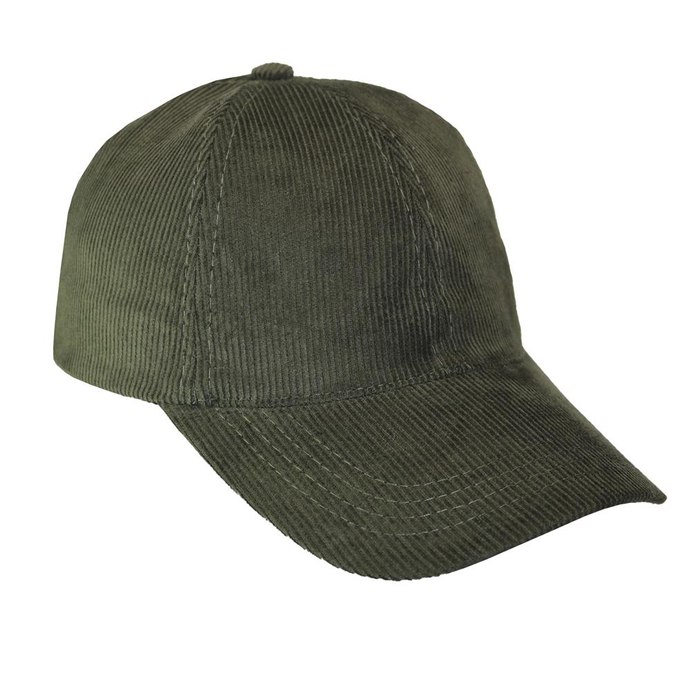 Gorra de adulto visera curva en corderoy